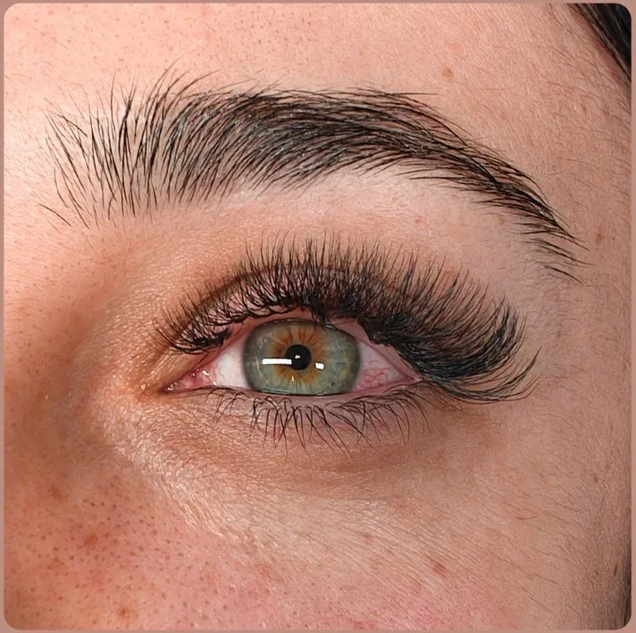 W-lash extensions med fyldigt udtryk