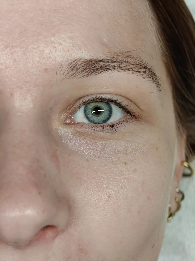 Vipper før lashlift med farve hos Salon Belleza i Herning