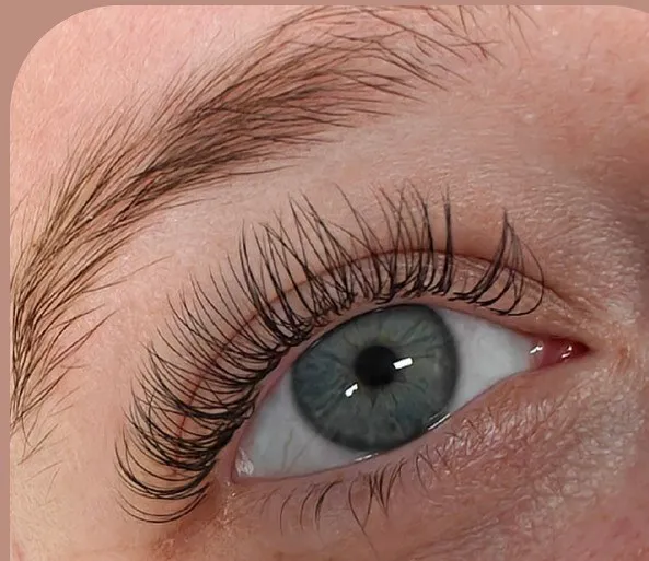 Lange, løftede vipper efter lash lift